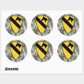 Eerste Calvary Division Ronde Stickers (Vel)