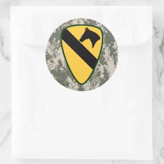 Eerste Calvary Division Ronde Stickers (Tas)