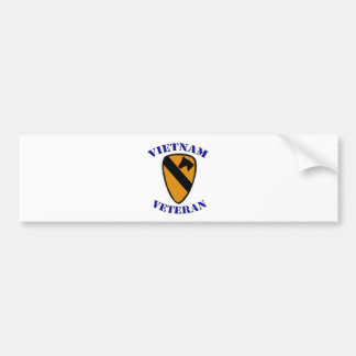 Eerste Cav Vietnam Veteran Bumpersticker