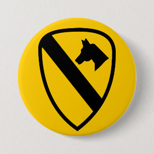 Eerste Cavalerie Ronde Button 7,6 Cm