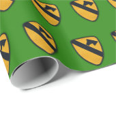 Eerste Cavalry Air Cav Airmobile Fort Hood Veteran Cadeaupapier (Rol Hoek)