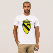 Eerste Cavalry Airmobile schouderpatch T-shirt (Voorkant volledig)