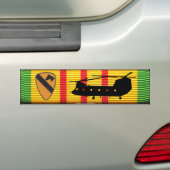 Eerste Cavalry Div. CH-47 Chinook VSM Bumpersticke Bumpersticker (Op auto)