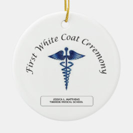 Eerste ceremonie van de Wit-witlaag Keramisch Ornament