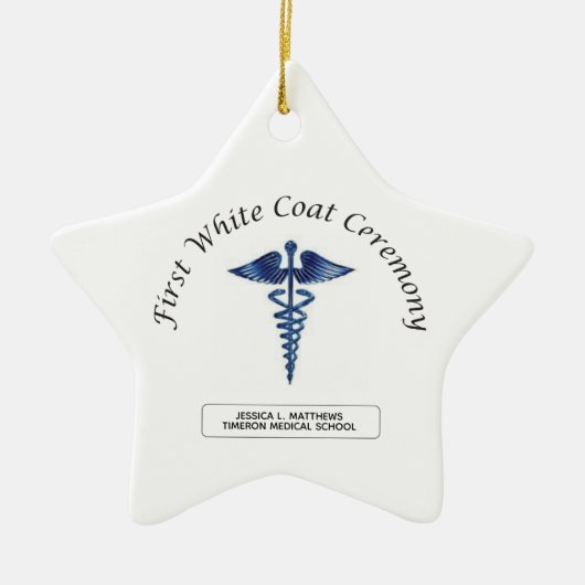 Eerste ceremonie van de Wit-witlaag Keramisch Ornament (Voorkant)