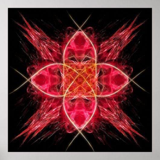 Eerste Chakra - Muladhara - wortelondersteuning Poster (Voorkant)