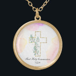 *~* Eerste Christelijke bevestiging AP35 van de Ge Goud Vergulden Ketting<br><div class="desc">( zoekopdracht AP35 voor vergelijkbare design en AP40 ) Religieuze katholieke Christelijke gezegende Gold Plated Cross-KETTING / PENDANT voor een meisje van elke leeftijd van kind tot tiener / tiener tot seniorburger. Het ontwerp als u het wilt personaliseren/aanpassen. Het is een goede zaak dat we een speciale dag in gedachten...</div>