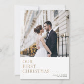 EERSTE CHRISTMAS | Aankondiging vakantiebruiloft (Voorkant)