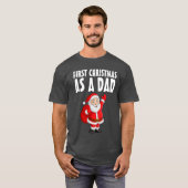EERSTE CHRISTMAS ALS DAD T-Shirt (Voorkant volledig)