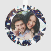 EERSTE CHRISTMAS MET EEN RANG 2-fotokeramiek of Ornament (achterkant)