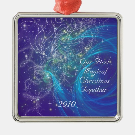 EERSTE CHRISTMAS SAMEN METALEN ORNAMENT (Voorkant)