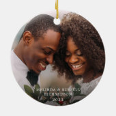 Eerste ChristusMASK als Mr. en Mrs Buffalo Foto co Keramisch Ornament (Achterkant)