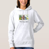 EERSTE CLASS DAD Beste vader aangepaste horizontal Hoodie (Voorkant)