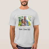 EERSTE CLASS DAD Beste vader aangepaste horizontal T-shirt (Voorkant)