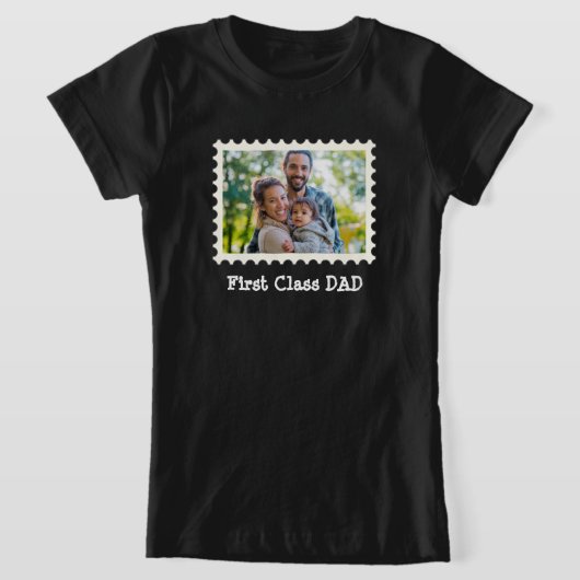 EERSTE CLASS DAD Beste vader aangepaste horizontal T-shirt (Laagn)