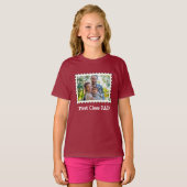 EERSTE CLASS DAD Beste vader aangepaste horizontal T-shirt (Voorkant volledig)