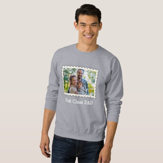 EERSTE CLASS DAD Beste vader aangepaste horizontal Trui (Voorkant volledig)