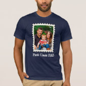 EERSTE CLASS DAD Beste vader ooit aangepaste foto T-shirt (Voorkant)