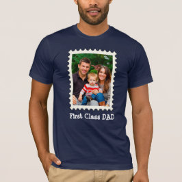 EERSTE CLASS DAD Beste vader ooit aangepaste foto T-shirt
