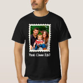 EERSTE CLASS DAD Beste vader ooit aangepaste foto T-shirt (Voorkant)