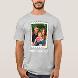 EERSTE CLASS DAD Beste vader ooit aangepaste foto T-shirt