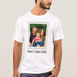 EERSTE CLASS DAD Beste vader ooit aangepaste foto T-shirt