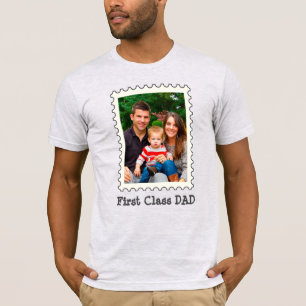 EERSTE CLASS DAD Beste vader ooit aangepaste foto T-shirt