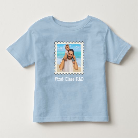 EERSTE CLASS DAD Beste vader ooit aangepaste vierk Kinder Shirts (Voorkant)