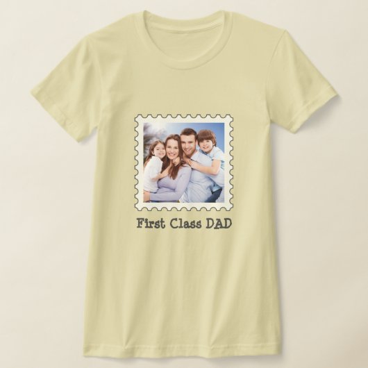 EERSTE CLASS DAD Beste vader ooit aangepaste vierk T-shirt (Laagn)