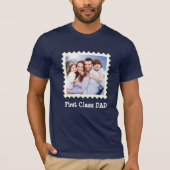 EERSTE CLASS DAD Beste vader ooit aangepaste vierk T-shirt (Voorkant)