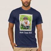 EERSTE CLASS KIND Beste Kind ooit aangepaste foto T-shirt (Voorkant)