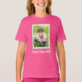 EERSTE CLASS KIND Beste Kind ooit aangepaste foto T-shirt (Voorkant)