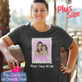EERSTE CLASS MOM Beste mama ooit aangepaste moeder Grote Maat T-shirt