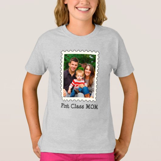 EERSTE CLASS MOM Beste mama ooit aangepaste moeder T-shirt (Voorkant)