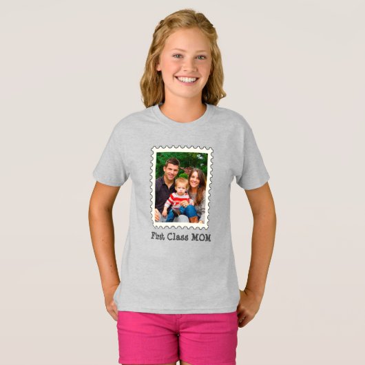 EERSTE CLASS MOM Beste mama ooit aangepaste moeder T-shirt (Voorkant volledig)