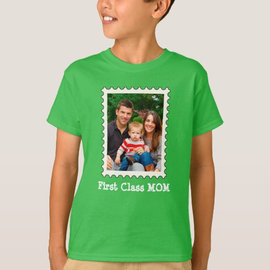 EERSTE CLASS MOM Beste mama ooit aangepaste moeder T-shirt (Voorkant)