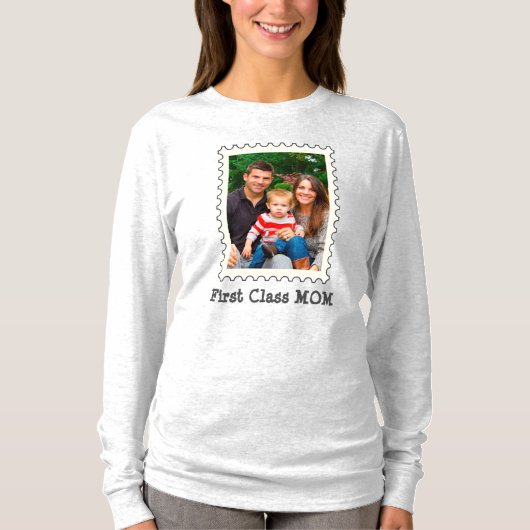 EERSTE CLASS MOM Beste mama ooit aangepaste moeder T-shirt (Voorkant)