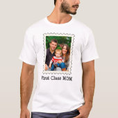 EERSTE CLASS MOM Beste mama ooit aangepaste moeder T-shirt (Voorkant)