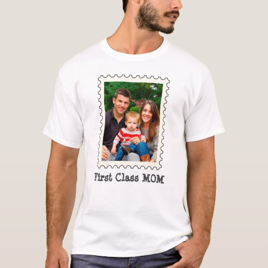 EERSTE CLASS MOM Beste mama ooit aangepaste moeder T-shirt (Voorkant)