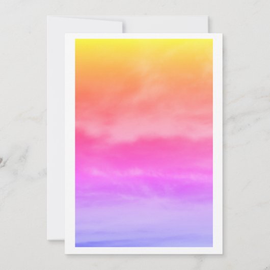 Eerste Cloud Nine Verjaardagsfeest 1e roze kunst Kaart (Achterkant)