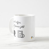 Eerste Coffee Mok Finance Accounting Gift Aanpasse (Voorkant links)