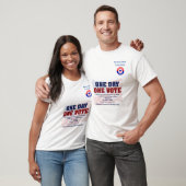 Eerste Commissie Amerika Eén dag één stem T-shirt (Unisex)