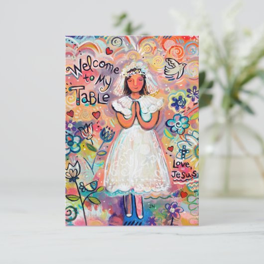 Eerste communale  Kaart van gebedden (Staand voorkant)