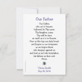 Eerste communale  Kaart van gebedden (Achterkant)