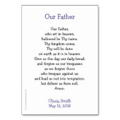 Eerste communale  Kaart van gebedden (Achterkant)