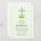 Eerste communautair kruis over Bleke groene uitnod (Voorkant / Achterkant)