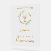 Eerste communautair welkomstteken acryl bord (Hoek)