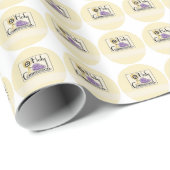 Eerste communautaire druiven en beker,  cadeaupapier (Rol Hoek)