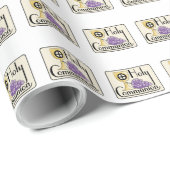 Eerste communautaire druiven en beker,  cadeaupapier (Rol Hoek)