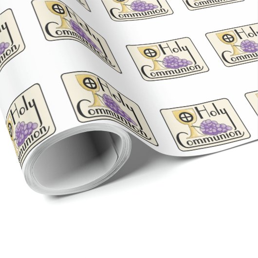 Eerste communautaire druiven en beker,  cadeaupapier (Rol Hoek)